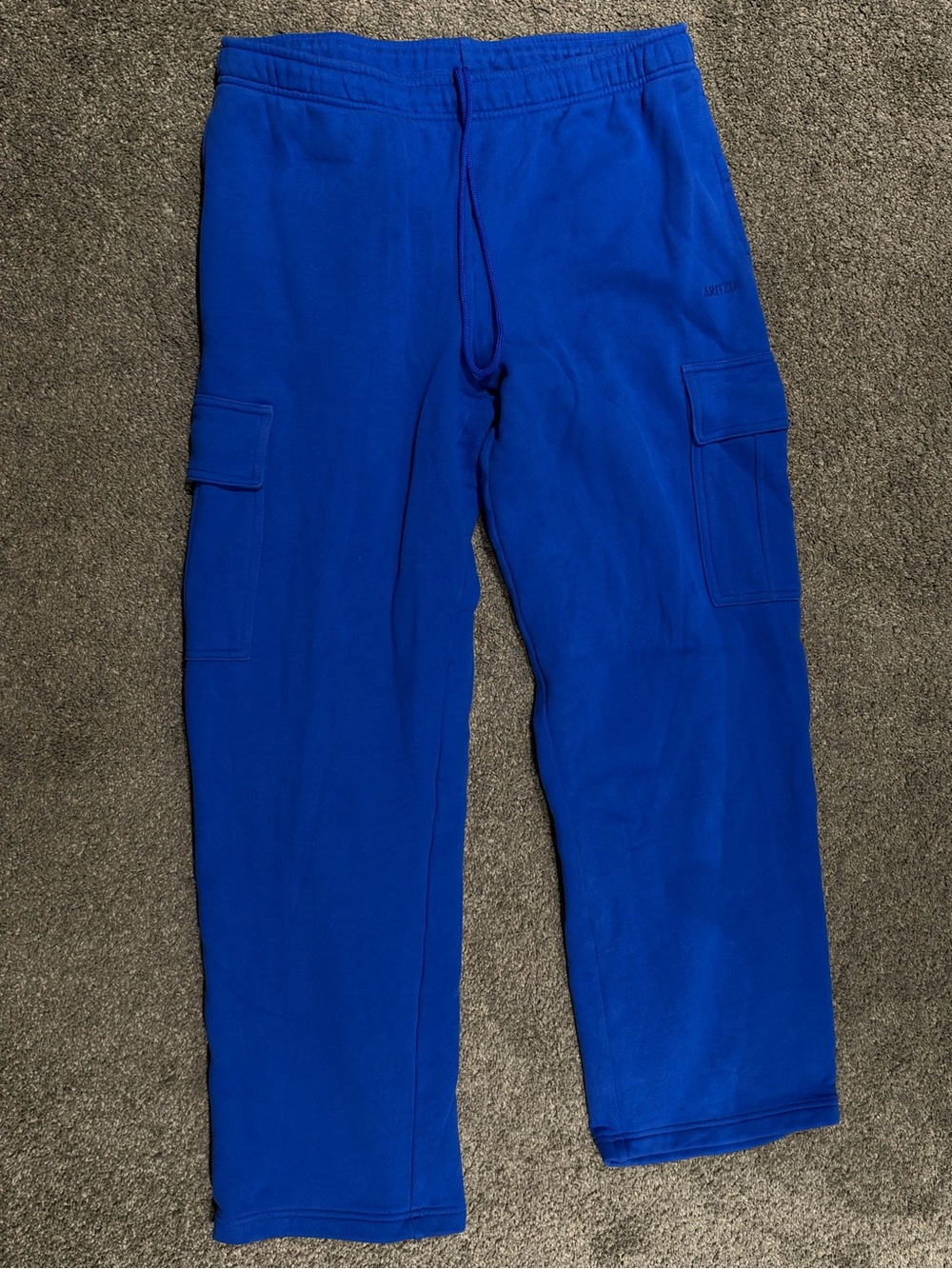 Aritzia Mega Fit Royal Blue Cargo Sweatpants